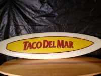 Taco Del Mar Surf Board (80" x 22")