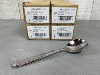 Arcoroc Lakeview Heavyweight Soup Spoons - Lot of 48